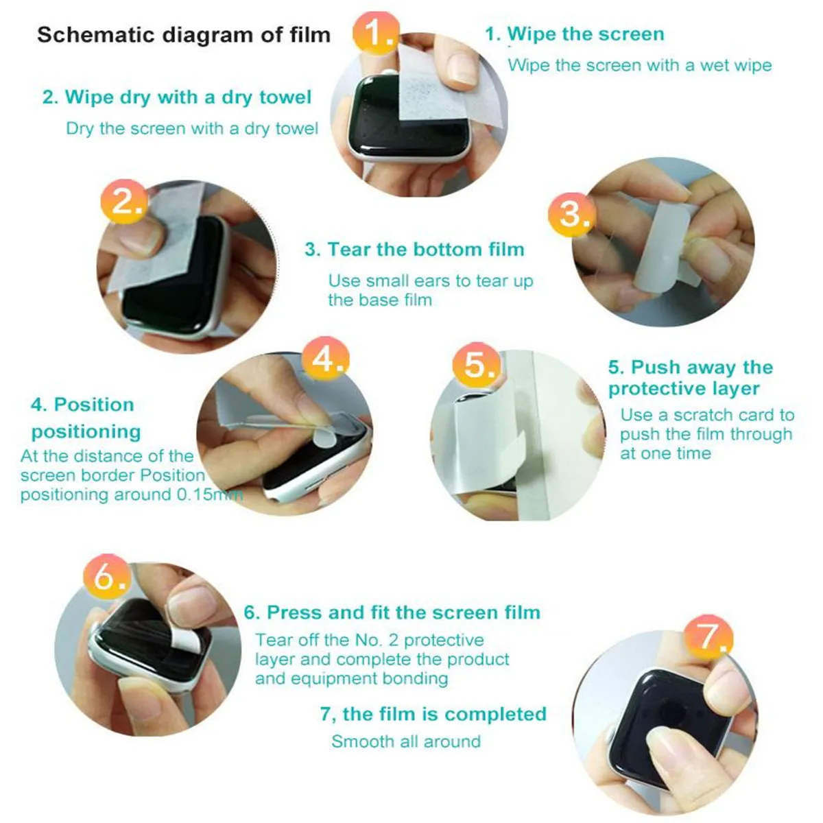 Película protectora de pantalla de cobertura completa para oppo watch 2, 42mm, 46mm, HD, antiarañazos, suave, TPU, película protectora para OPPO Watch 2, 42 y 46 MM