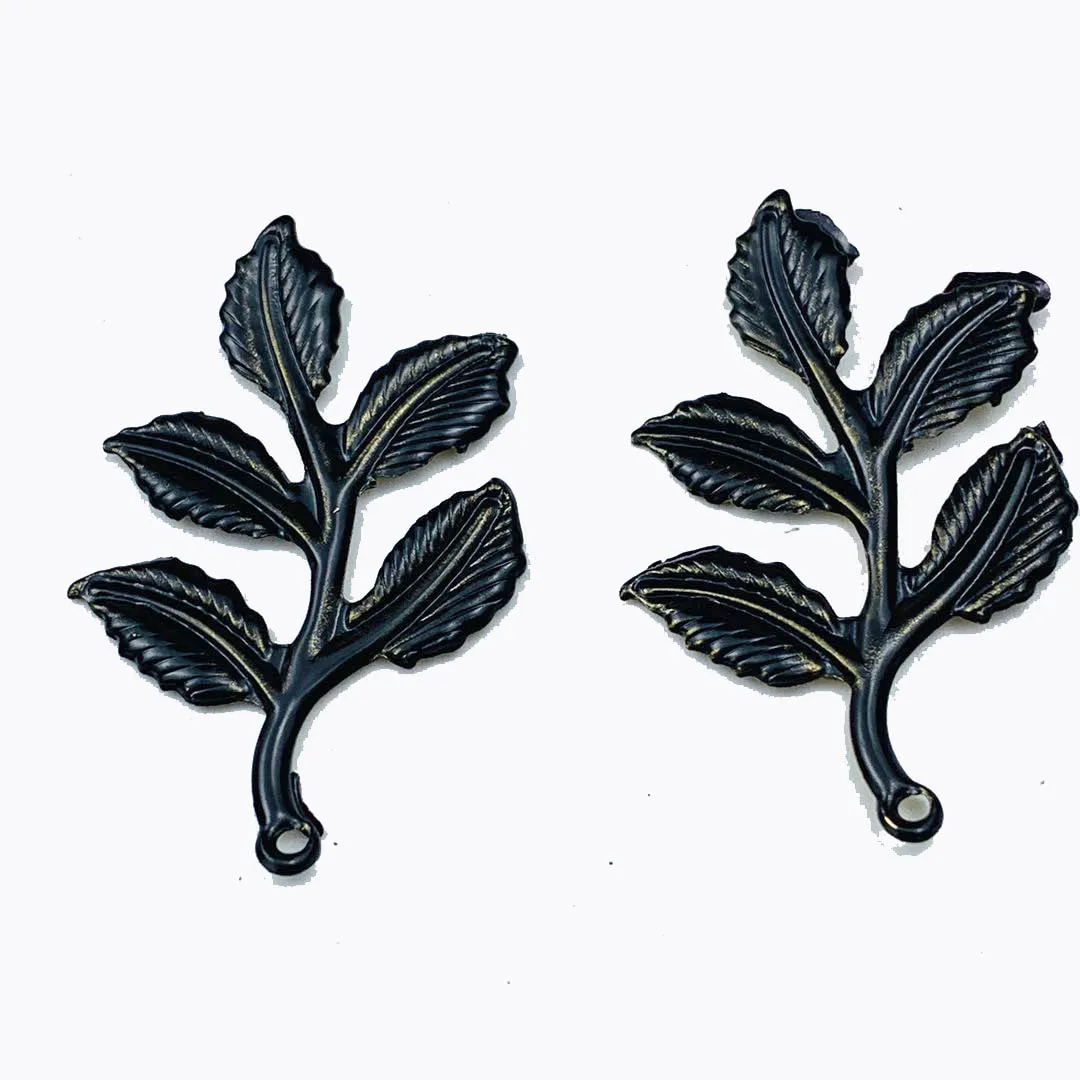 20x40mm Filigree flower  Wraps Metal Charms For Embellishment Scrapbook  DIY Jewelry Metal Craft  ear accessories