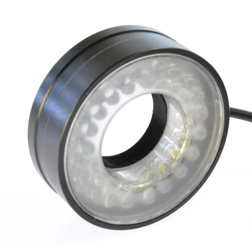 6 colori microscopio anello anello in metallo anello regolabile LED anello illuminatore lampada 40 pezzi luce LED 28mm diametro interno.