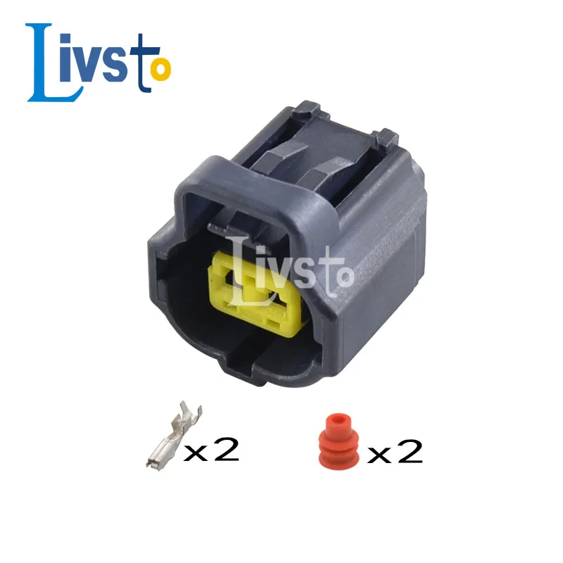 Conector de Sensor de temperatura de agua Corolla de 2 pines, Cable impermeable automático Tyco, enchufe de 1,8 MM para Toyota Camry 178390-2