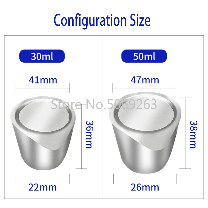 Crisol de níquel de laboratorio, 30ml /50ml, con cubierta para resistencia a altas temperaturas y alcalinas, utilizado para investigación científica de laboratorio, 1 ud.