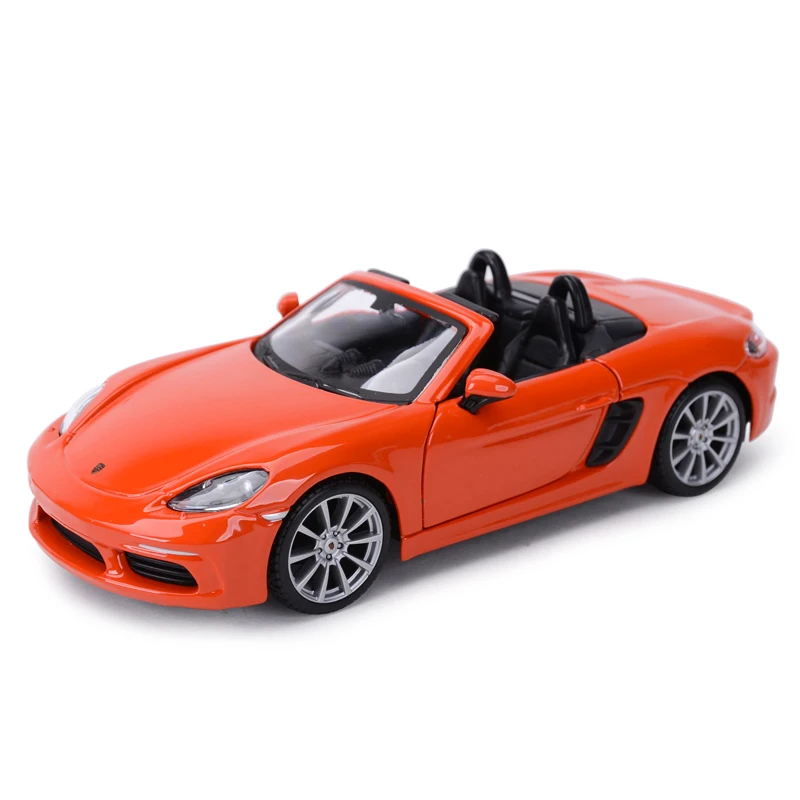 Bburago 1:24 Porsche 718 Boxster Sport Auto Statische Gegoten Voertuigen Collectible Model Auto Speelgoed