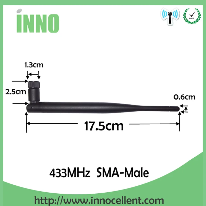 433 MHz Ăng Ten Lora 5dbi Lora SMA Đực Cổng Kết Nối Gấp 433 Mhz Antena Hướng Antenne Bộ Thu Không Dây IOT Lorawan 433 M