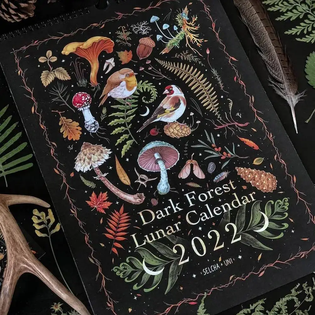 Calendario de pared Lunar 2022, resistente al agua, para oficina y hogar, 2022