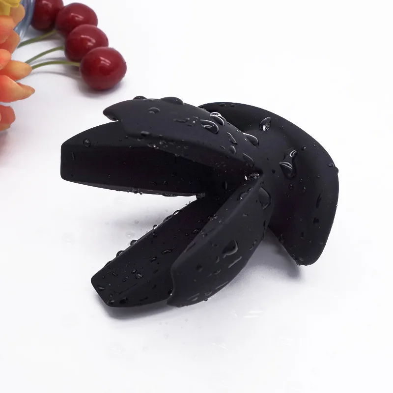 Hollow Out Anal Sex Spreader Silicone Expanding Butt Plug Flared Anus Stretching Anal Dilator Anus Cleaning Sex Toys For Couples