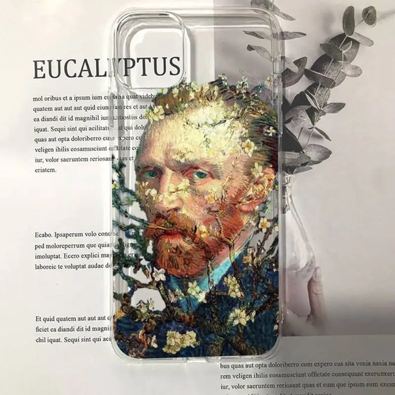 Art Aesthetic Vincent Van Gogh Starry Night flower Phone Case for iPhone 11 12 13 mini pro XS MAX 8 7 6 6S Plus X 5S SE 2020 XR