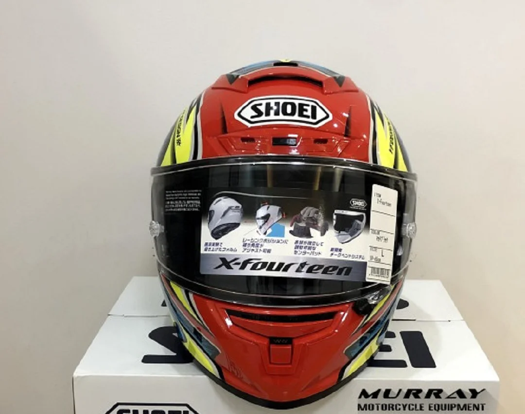 shoei Full Face Motorcycle helmet X14  red daijiro   Riding Motocross Racing Motobike Helmet Casco De Motocicleta