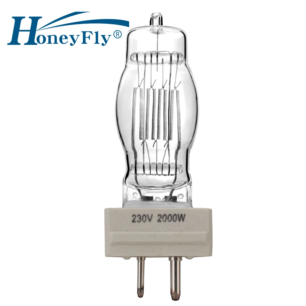 

HoneyFly GY16 Marine Halogen Lamp Bulb 120V/230V 1000W 2000W 3000W Capsule Clear Aero Ship Light Warm White