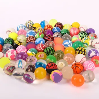 Mixed bouncy ball funny toy balls solid floating bouncing children&#x27;s elastic rubber ball Bouncy toy 25mm