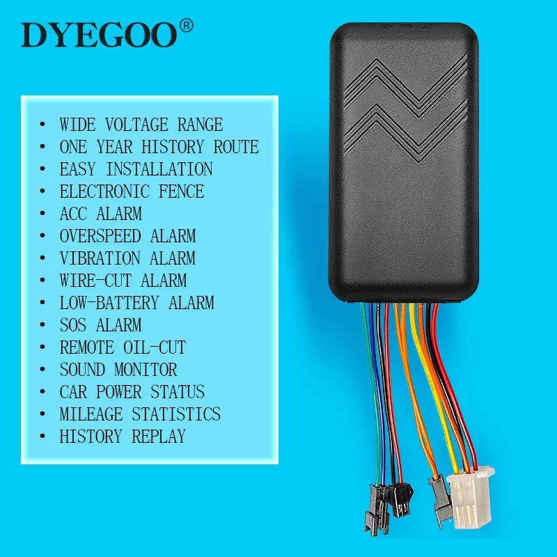 GT06 GT02N DYEGOO  Guaranteed 100%  Vehicle Car Motorcycle E-Bike  GPS Tracker ACC SOS Alarm Sound Monitor  Android IOS APP