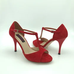 Venda quente argentina tango sapatos de dança sapatos de festa sapatos de casamento sola de couro t62103rs 9cm calcanhar 7.5cm disponível frete grátis