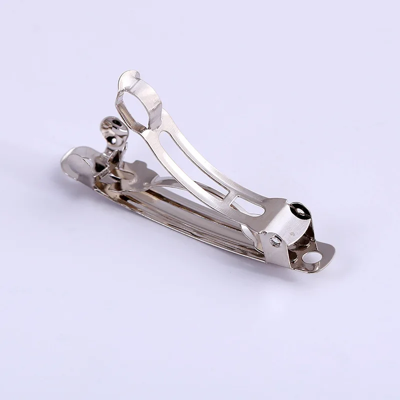 French Barrette Spring Hair Clips Base Blank Bow Hairpin Automatic Hairclip Setting Findings For Jewelry Making