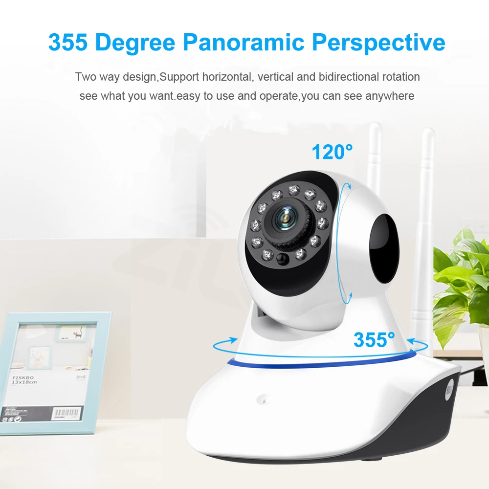 5MP ICsee Smart Home WIFI Camera IP Wireless Surveillance Two Way Audio CCTV Pet Baby Monitor Security Indoor Camera