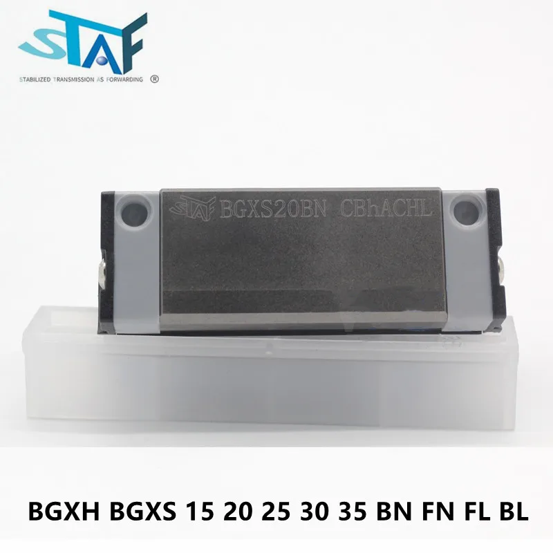 

Original Taiwan STAF Linear Guide Block BGXH BGXS 15 20 25 30 35 BN FN FL BL MBX9SN For CNC Router Rail Slider Carriage