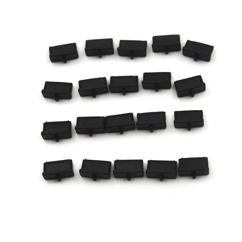 20pcs Soft Plastic USB Port Plug Cover Cap Anti Dust Protector for Female End