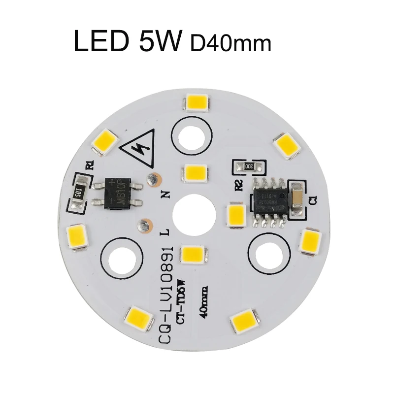 5 sztuk nowy 220v ~ 240V led pcb SMD2835 3w 5w 7w 9w 12w zintegrowany sterownik ic, koraliki Led inteligentny IC SMD, źródło światła Led dla żarówki