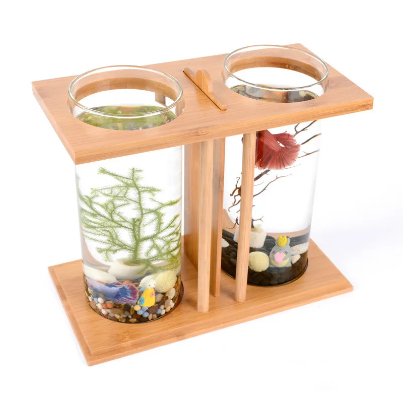 Creative Desktop Small Ecological Glass Aquarium, Fish Tank, Ornamental Fish Tank