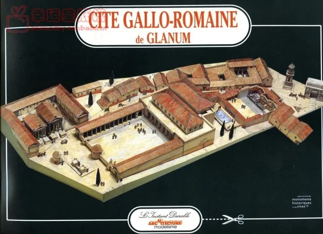 3D Paper Model DIY Manual  St Remy's And Grahnen Ruins