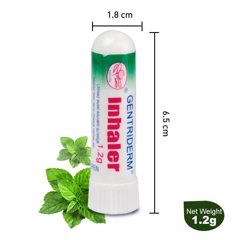 2Types Rhinitis Mint Cream Keychain Inhaler Rhinitis Nasal Essential Oils Cold Headache Congestion Relief Refresh Nose Ointment