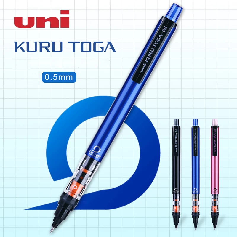 

1pcs UNI KuruToga Mechanical Pencils M5-452 Refill can be rotated Activity pencils Office School Drawing Sketch Supplies 0.5mm