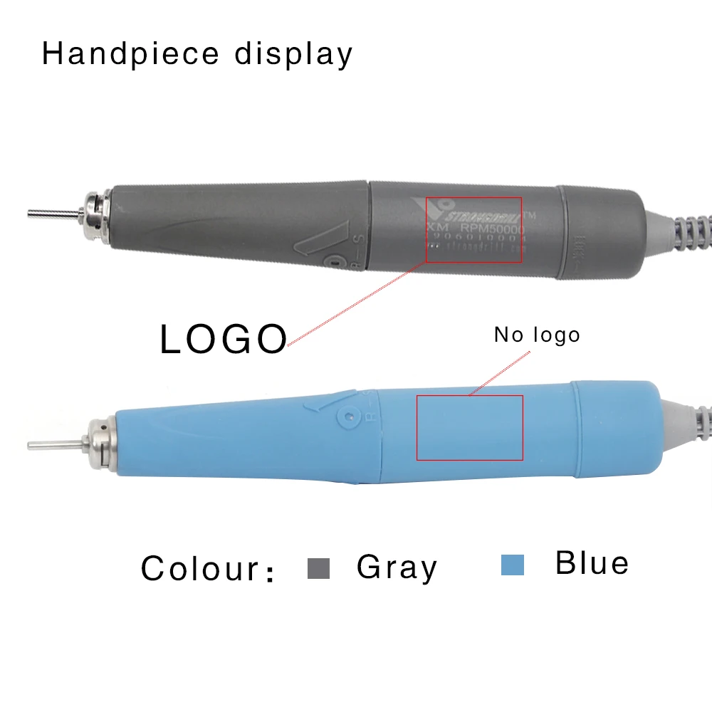 مثقاب قوي 50K RPM مسمار الأسنان قبضة تلميع محرك صغري غير الكربون فرشاة قبضة 2.35 مللي متر 1 piece