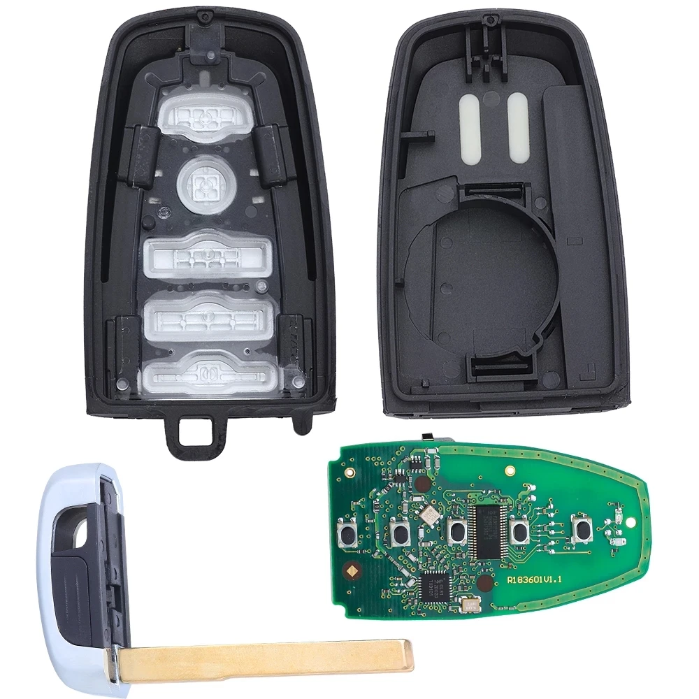 KYDZ Board Inside M3N-A2C931426 5 Button 902MHz ID49 Smart Key Replacement for Ford Expedition 2019 2020 2021 JL1T-15K601-BB