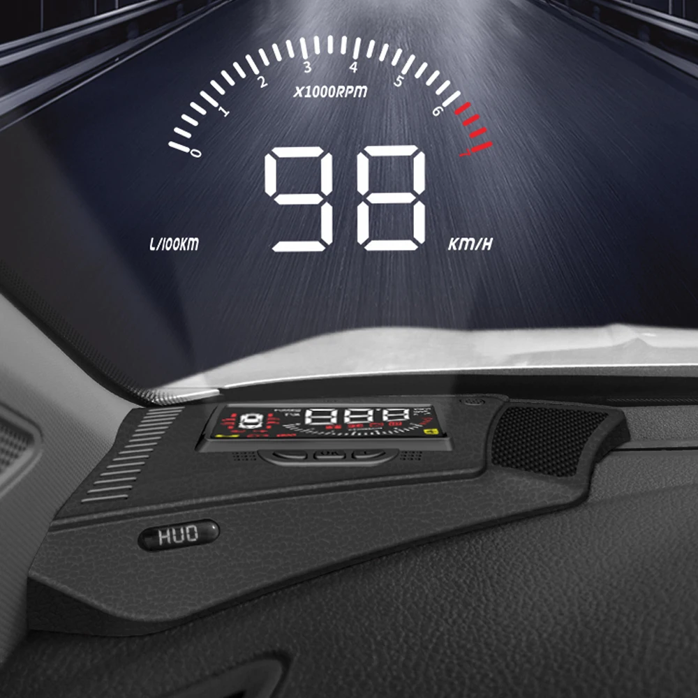 

For Volkswagen VW Lavida 2018-2023 Car HeadUp Display HUD PlugAnd Play Safe Driving Screen Auto Windshield Overspeed RPM Voltage