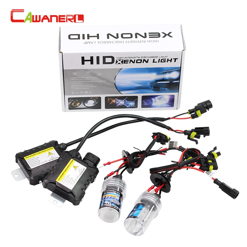 Cawanerl 55W Xenon HID KIT Ballast Bulb H1 H3 H7 H8 H9 H10 H11 9005 HB3 9006 HB4 880 881 3000-10000K Car Headlight Fog DRL Light