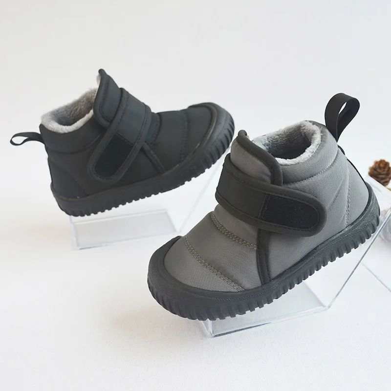 Winter children new velvets cotton shoes baby casual soft-soled warm cotton boots boys and girls fashion short snow boots