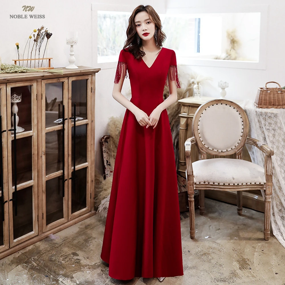 

Prom Dresses V-Neck Cocktail Dresses Floor-Length Dresses Woman Party Night A-Line Prom Dress