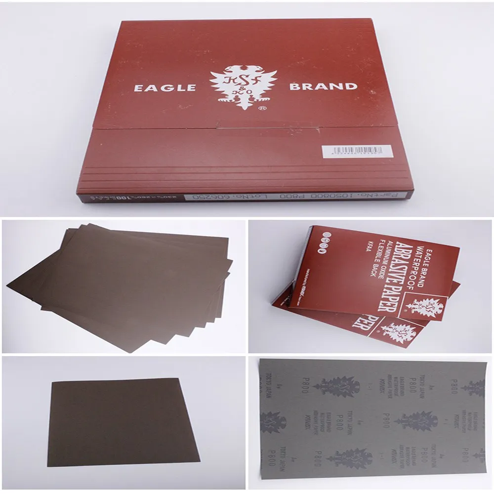 สีแดงกระดาษทรายกรวด 230 มม.* 280 มม.