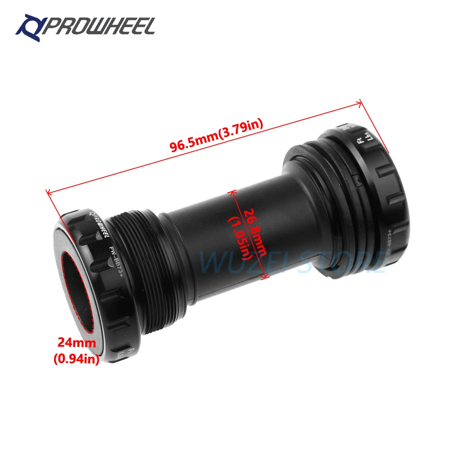 PROWHEEL PW-BB73  PW-BB68 Road MTB Mountain Bicycle Bottom Brackets 24MM BB 68/73mm Bike Bottom Bracket for Crankset