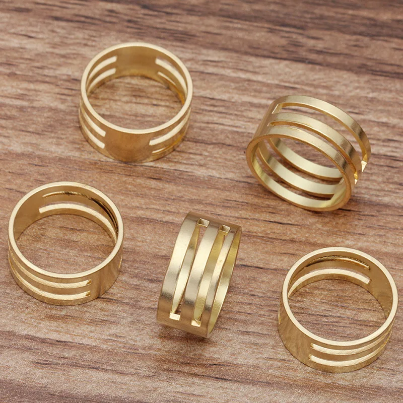 40pcs 9x18mm Easy Open Jump Ring Tools Closing Finger Jewelry Tools Copper Jump Ring Opener for DIY Jewelry Making Findings