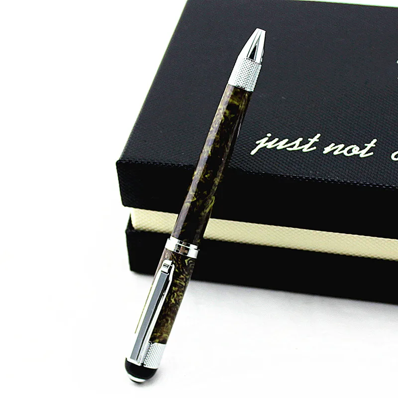 luxury Ballpoint Pen Metal Material Rotating Oily Portable Metal Pens For School Office Writing Point 0.7mm