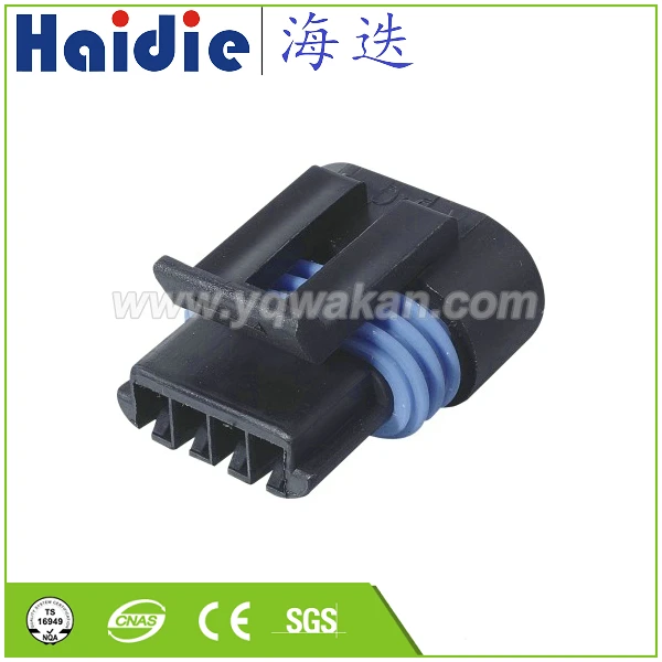 Free shipping 5sets 4pin Auto Electri  wire harnessplastic Engine intake pressure sensor harness connector connector  12162190