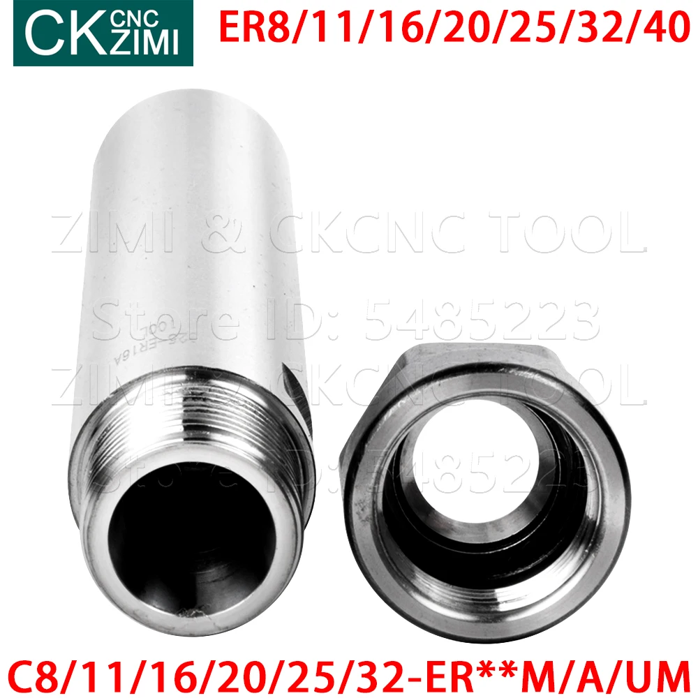 C8 C11 C16 C20 C25 C32 ER8 ER11 ER16 ER20 ER25 ER32 ER40 M A UM 100L 150L C-ER collet extension rod with straight shank CNC Tool
