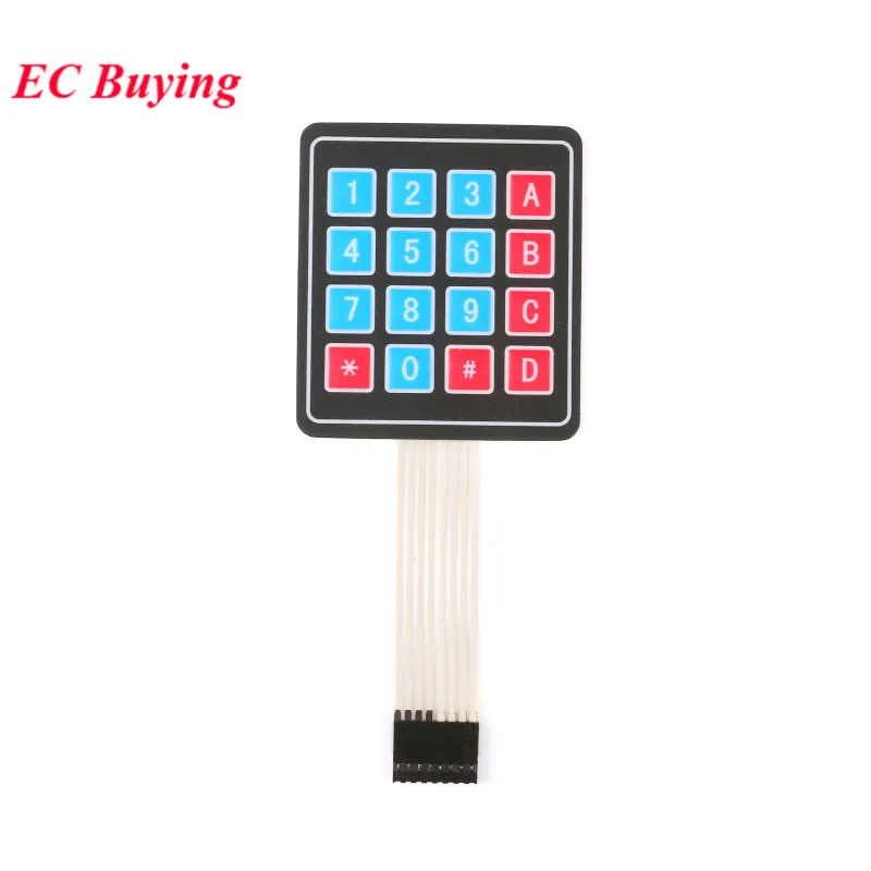 3*4 4*4 Matrix Switch Keyboard Keypad Array Module ABS Plastic Keys 4x4 3x4 12 16 Key Button Membrane Switch DIY Kit for Arduino