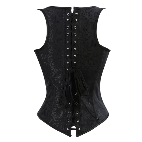 Imagen 2 del producto Corsé de cuerpo completo para mujer, Top con correas, corpiño con corsé, chaleco, entrenador de cintura, disfraz vasco, ropa interior