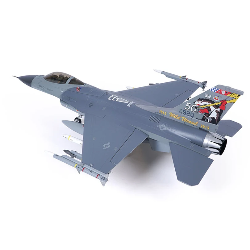 FMSRC RC Airplane 80mm Ducted Fan EDF Jet F16 F-16 Falcon 6CH with Flaps Retracts Hobby Model Plane Aircraft Avion Boy Gift