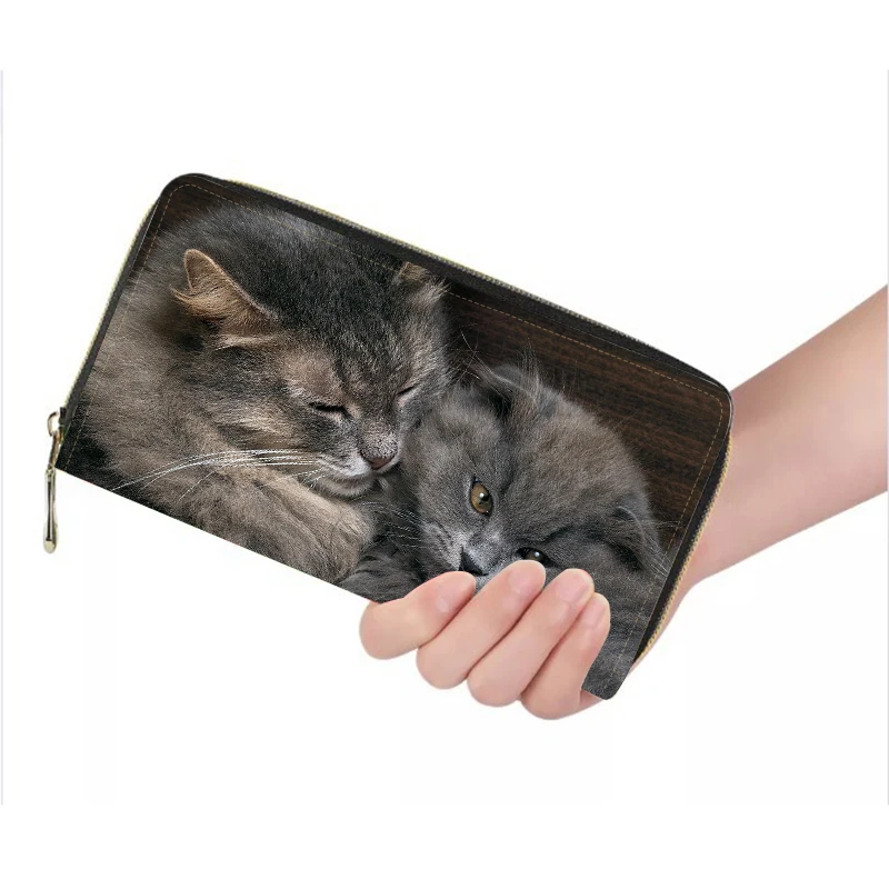 2020 New Custom Personalized Color Pet Picture Zipper Long Wallet Clutch Bag Photo Print Customized DIY Women Wallet Pet Lovers