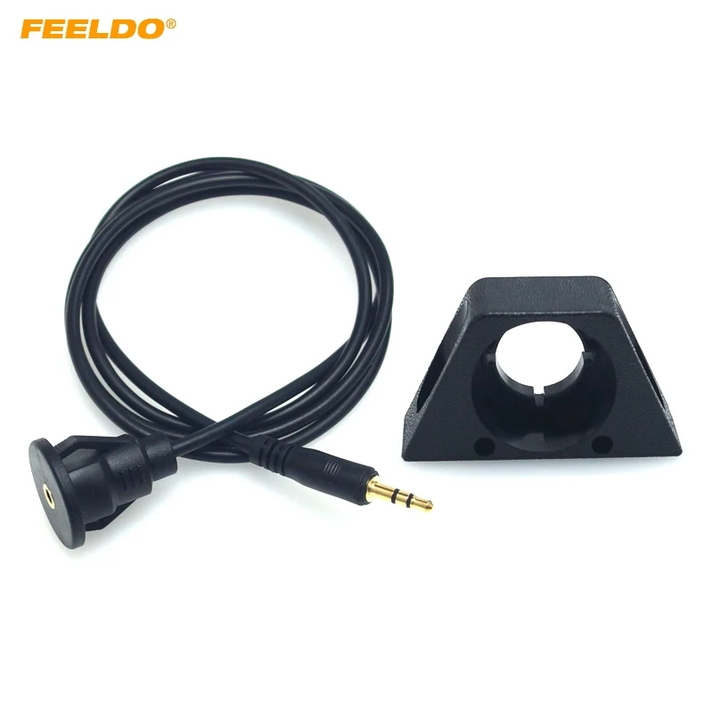 

1Set Car Motorcycle Boat 1 Meter AUX Mount Cable 3.5mm Male to Female Aux Extention Flush Dash Panel Mount Adapter Cable