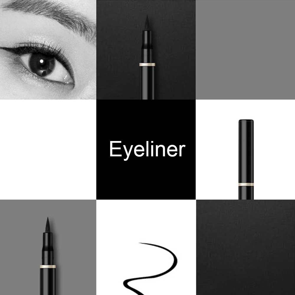 12 Color Eyes Makeup Liquid Eyeliner Waterproof 24 Hours Long-lasting Black Eyeliner Pen Make up Eye Liner Pencil