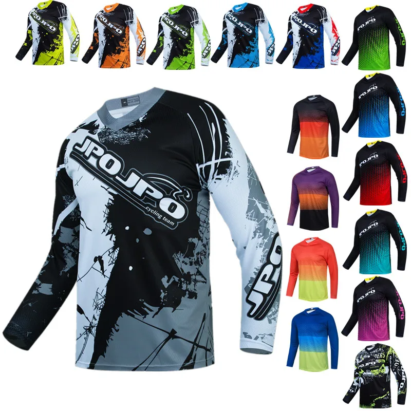 

Enduro Men's Cycling T-shirt Mountain Downhill Jersey Long Sleeve Racing Bike Clothes DH MTB Jersey Offroad Motocross BMX Jersey