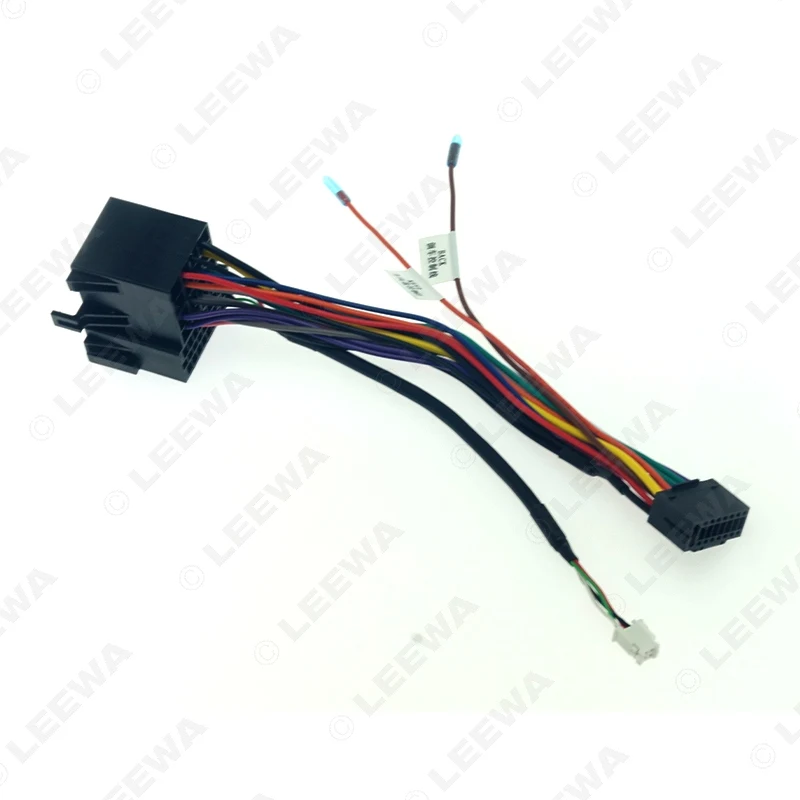LEEWA Car 16pin Wiring Harness USB Adapter For Hyundai Verna/Accent/Forte/Cerato/Sorento/Sportage/Soul Stereo Installation