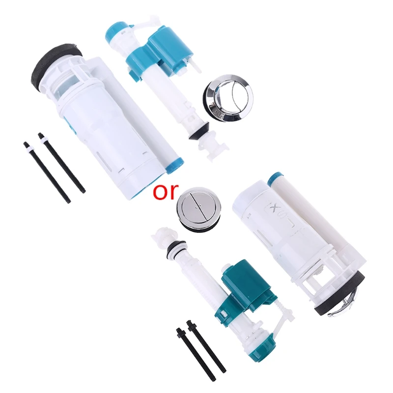 Dual Flush Fill Toilet Water Tank Connected Cistern Inlet Drain Valve Bathroom Facilities Repair Accessories