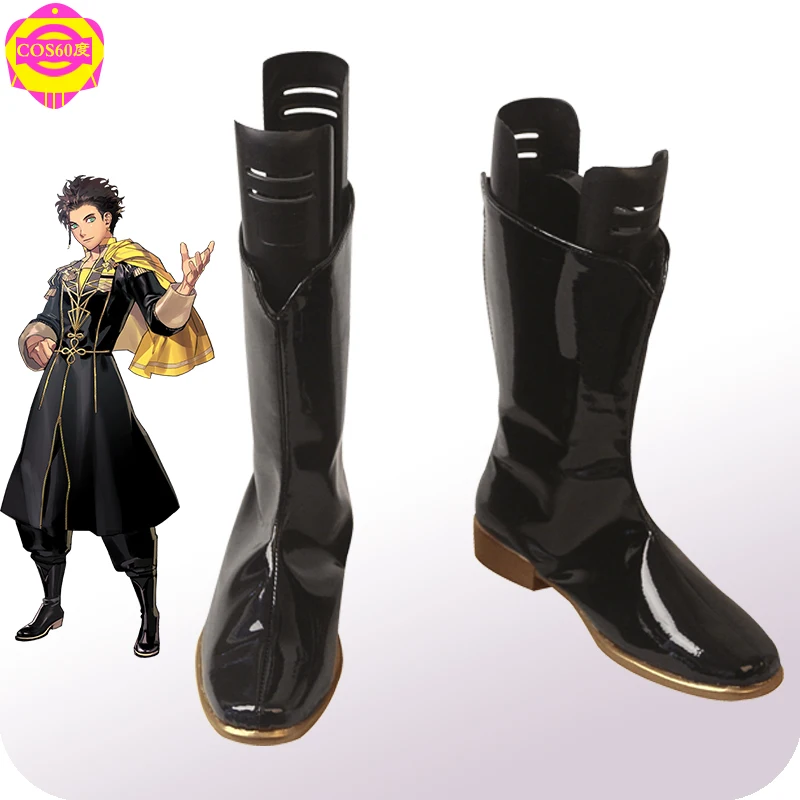 Fire emblème: trois maisons, chaussures de combat pour garçons, bottes de Cosplay, de luxe, marin von Regan