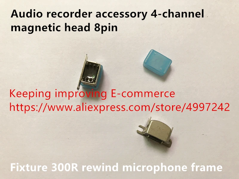 Original new 100% audio recorder accessory 4-channel magnetic head 8pin fixture 300R rewind microphone frame sensor switch