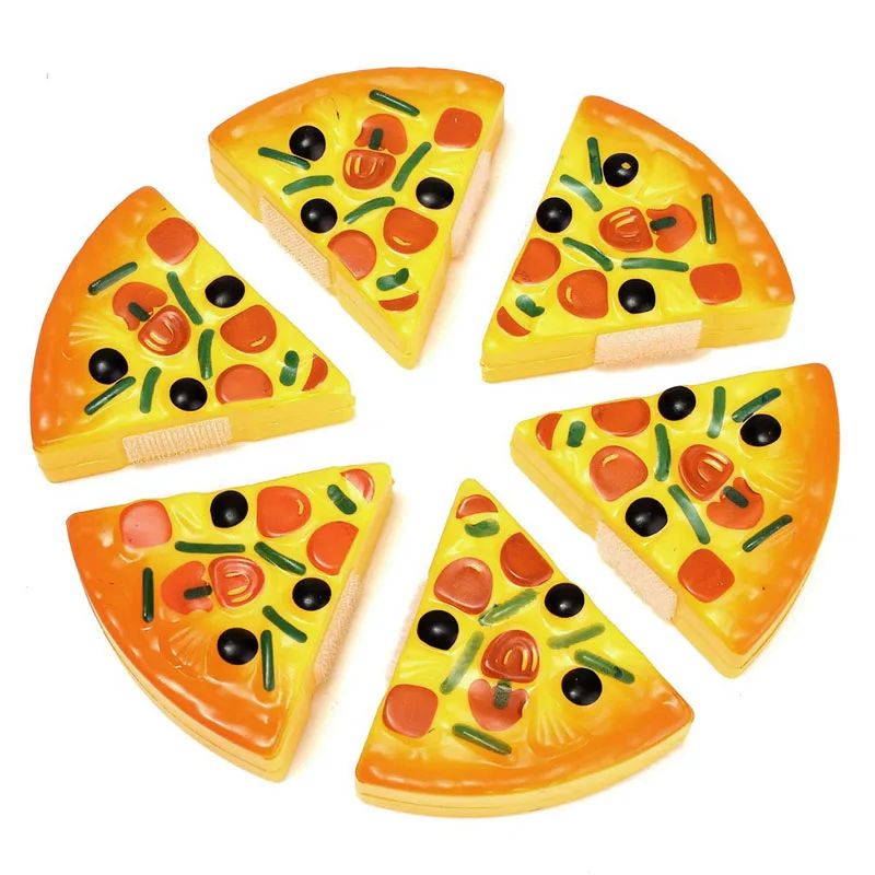 Cutting Plastic Pizza Toy Food Kitchen Pretend Play Toy Early Development and Education Toys for Baby Kids Children