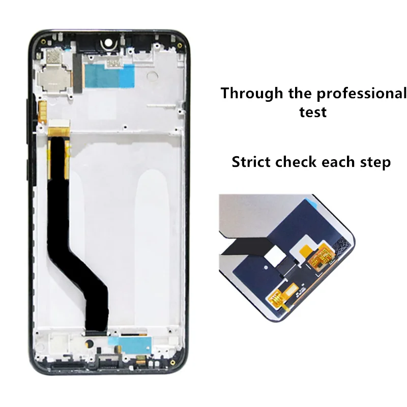 Original Display with frame for Xiaomi Redmi Note 7 Redmi Note 7 Pro LCD Touch Screen Digitizer Assembly Repair Parts