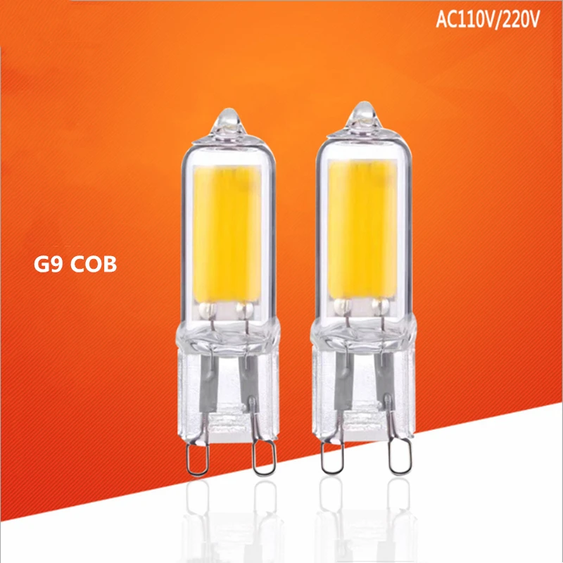 

Glass G9 LED Mini Spotlight G9 COB LED Bulb 7W 9W 12W 15W 220V 240V Chandelier Light Replace 30W 40W 50W Halogen Lamp Bombillas